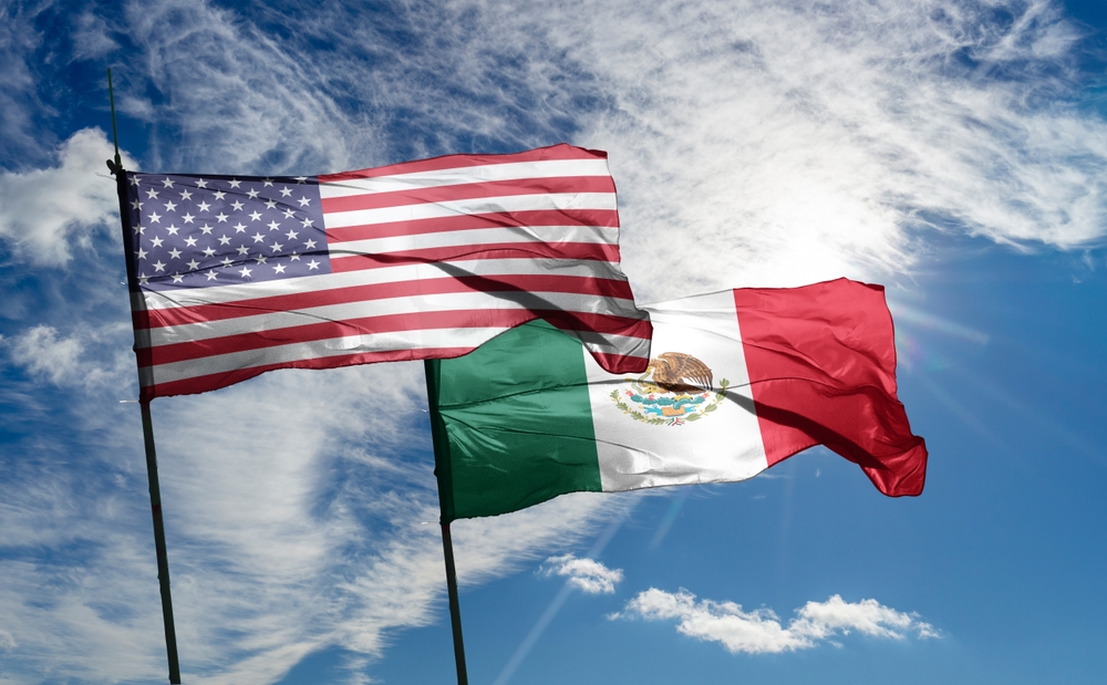 Us,Mexico,Flag,Concept,,Border,Problems,With,Countries